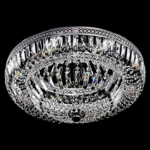 Люстра Венеция Купол пластинка 600 Черная в Саратове Гусь Хрустальный