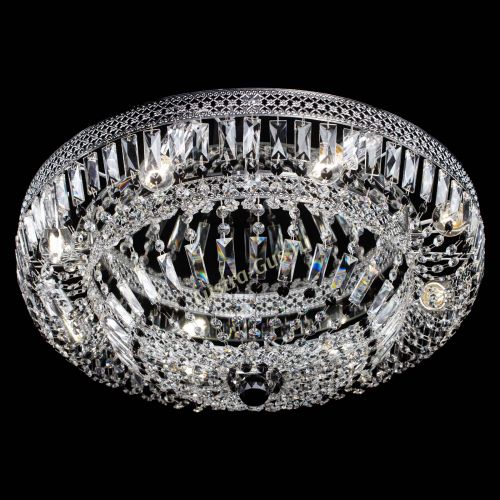 Люстра Венеция Купол пластинка 600 Черная в Саратове Гусь Хрустальный