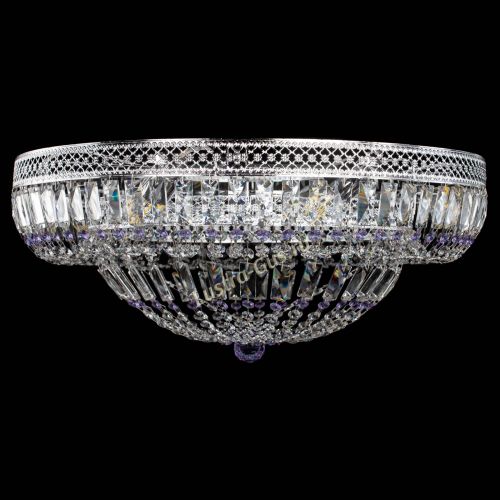 Люстра Венеция Купол пластинка 600 Фиолетовая в Саратове Гусь Хрустальный