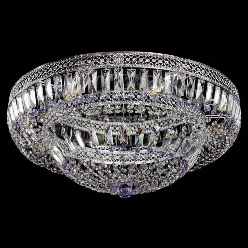 Люстра Венеция Купол пластинка 600 Фиолетовая в Саратове Гусь Хрустальный
