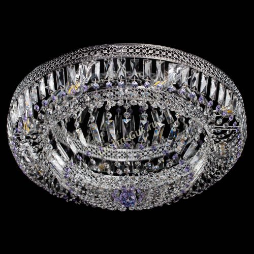 Люстра Венеция Купол пластинка 600 Фиолетовая в Саратове Гусь Хрустальный