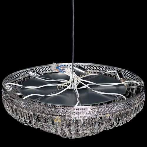 Люстра Венеция Купол пластинка 600 Фиолетовая в Саратове Гусь Хрустальный