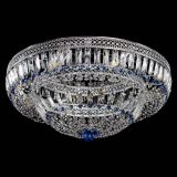 Люстра Венеция Купол пластинка 600 Синяя в Саратове