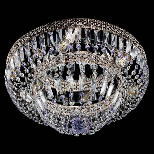 Люстра Венеция Купол пластинка Фиолетовая в Саратове Гусь Хрустальный