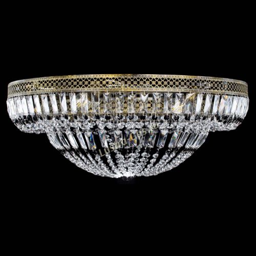 Люстра Венеция Купол пластинка под бронзу Черная в Саратове Гусь Хрустальный