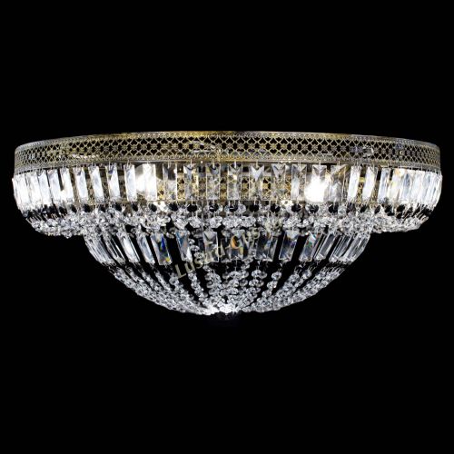 Люстра Венеция Купол пластинка под бронзу Черная в Саратове Гусь Хрустальный