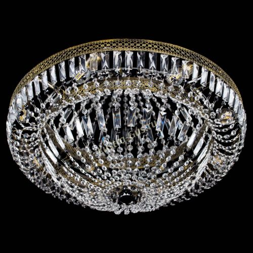 Люстра Венеция Купол пластинка под бронзу Черная в Саратове Гусь Хрустальный