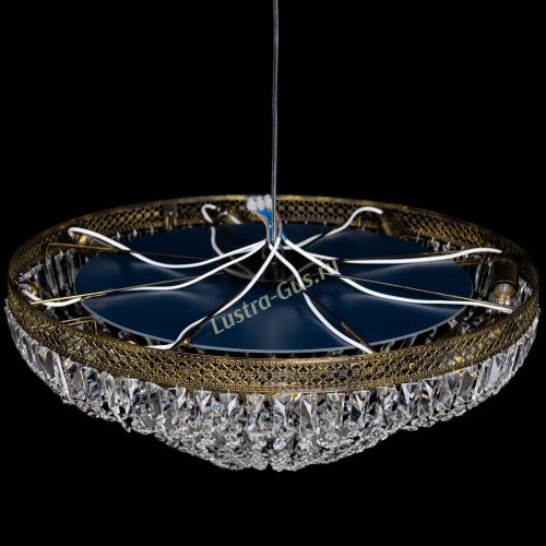 Люстра Венеция Купол пластинка под бронзу Розовая в Саратове Гусь Хрустальный