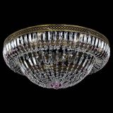 Люстра Венеция Купол пластинка под бронзу Розовая в Саратове