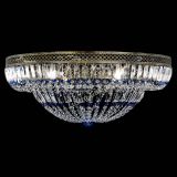 Люстра Венеция Купол пластинка под бронзу Синяя в Саратове