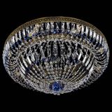 Люстра Венеция Купол пластинка под бронзу Синяя в Саратове