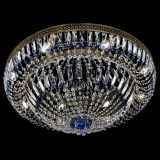 Люстра Венеция Купол пластинка под бронзу Синяя в Саратове