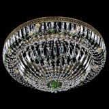 Люстра Венеция Купол пластинка под бронзу Зеленая в Саратове