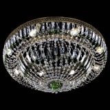 Люстра Венеция Купол пластинка под бронзу Зеленая в Саратове