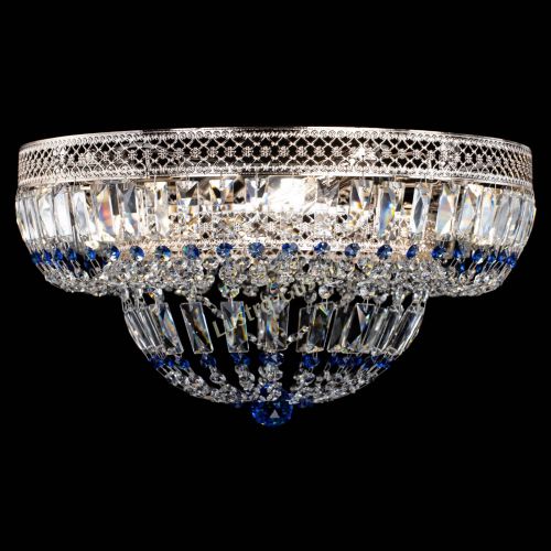 Люстра Венеция Купол пластинка Синяя в Саратове Гусь Хрустальный