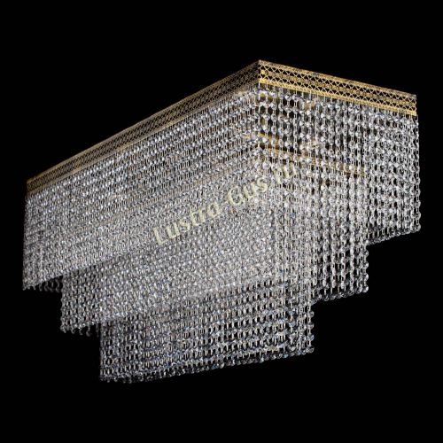 Люстра Прямоугольник Венеция №8 под бронзу в Саратове Гусь Хрустальный