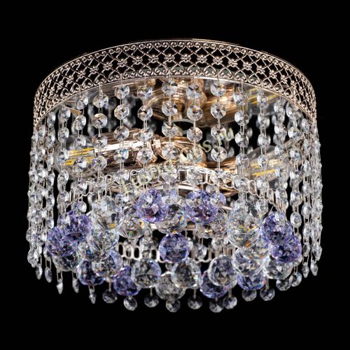 Люстра Венеция шар №2 фиолетовая в Саратове Гусь Хрустальный