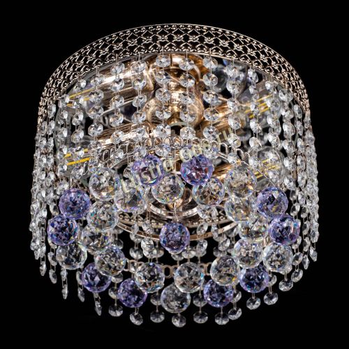 Люстра Венеция шар №2 фиолетовая в Саратове Гусь Хрустальный