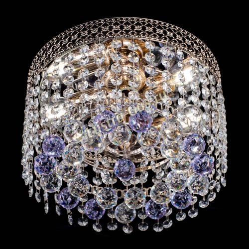 Люстра Венеция шар №2 фиолетовая в Саратове Гусь Хрустальный