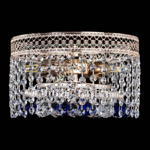 Люстра Венеция шар №2 синяя в Саратове Гусь Хрустальный