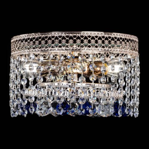 Люстра Венеция шар №2 синяя в Саратове Гусь Хрустальный