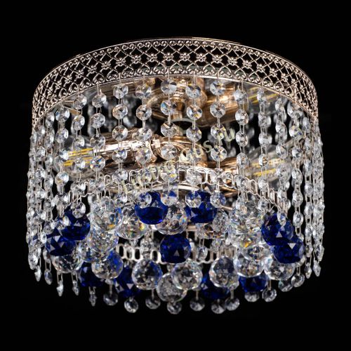 Люстра Венеция шар №2 синяя в Саратове Гусь Хрустальный