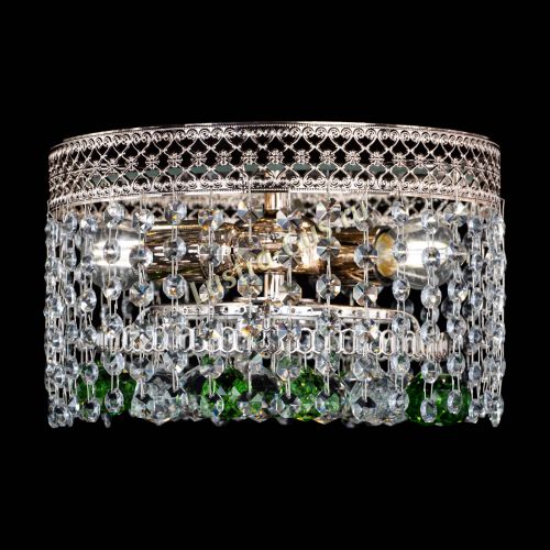 Люстра Венеция шар №2 зеленая в Саратове Гусь Хрустальный