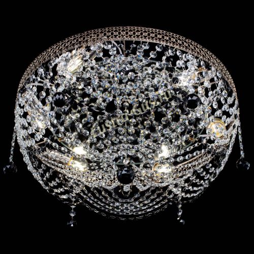 Люстра Венеция Жасмин черная в Саратове Гусь Хрустальный