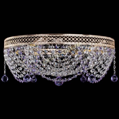 Люстра Венеция Жасмин фиолетовая в Саратове Гусь Хрустальный
