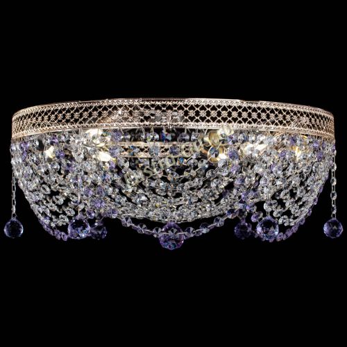 Люстра Венеция Жасмин фиолетовая в Саратове Гусь Хрустальный