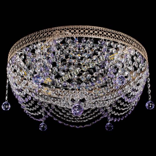 Люстра Венеция Жасмин фиолетовая в Саратове Гусь Хрустальный