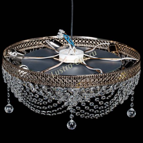 Люстра Венеция Жасмин розовая в Саратове Гусь Хрустальный