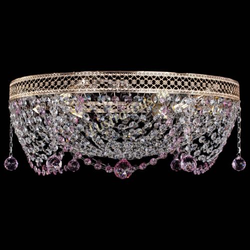 Люстра Венеция Жасмин розовая в Саратове Гусь Хрустальный