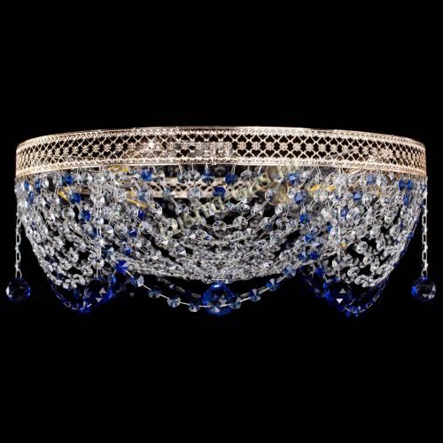 Люстра Венеция Жасмин синяя в Саратове Гусь Хрустальный