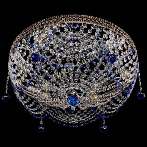 Люстра Венеция Жасмин синяя в Саратове Гусь Хрустальный