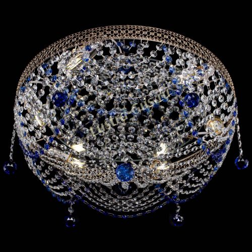 Люстра Венеция Жасмин синяя в Саратове Гусь Хрустальный