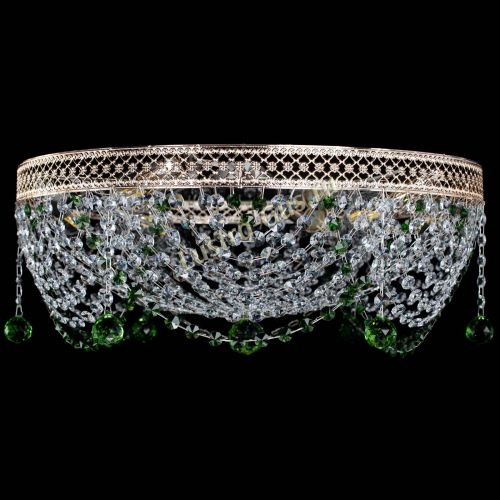 Люстра Венеция Жасмин зеленая в Саратове Гусь Хрустальный