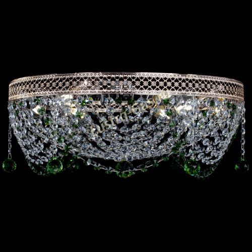 Люстра Венеция Жасмин зеленая в Саратове Гусь Хрустальный