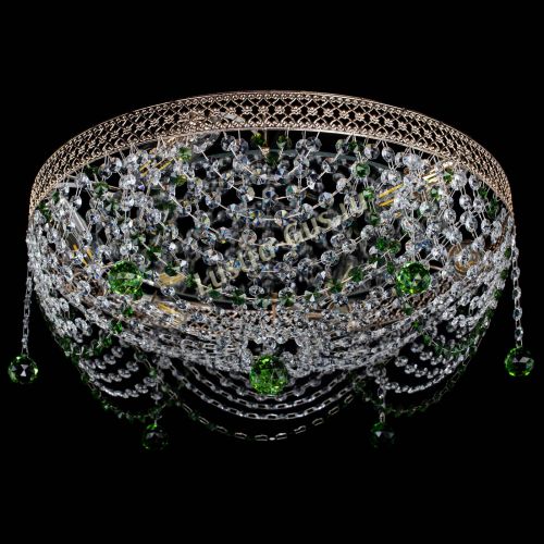 Люстра Венеция Жасмин зеленая в Саратове Гусь Хрустальный
