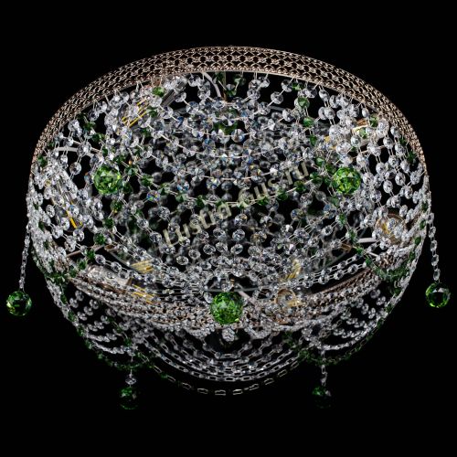 Люстра Венеция Жасмин зеленая в Саратове Гусь Хрустальный