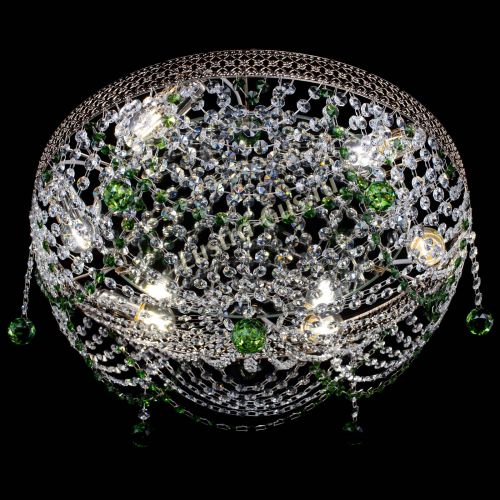 Люстра Венеция Жасмин зеленая в Саратове Гусь Хрустальный