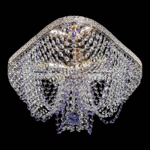 Люстра Верона Токката №5 фиолетовая в Саратове Гусь Хрустальный