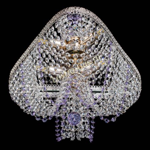 Люстра Верона Токката №5 фиолетовая в Саратове Гусь Хрустальный