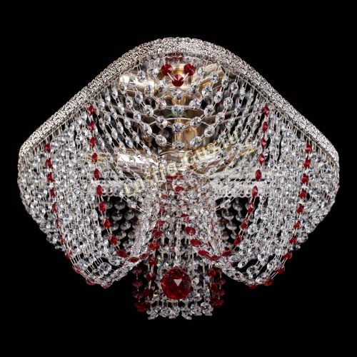 Люстра Верона Токката №5 красная в Саратове Гусь Хрустальный