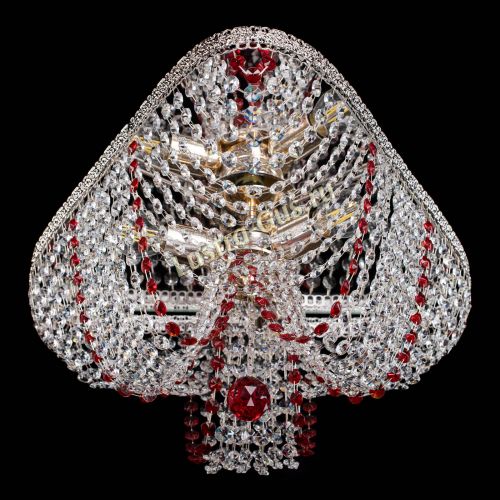 Люстра Верона Токката №5 красная в Саратове Гусь Хрустальный