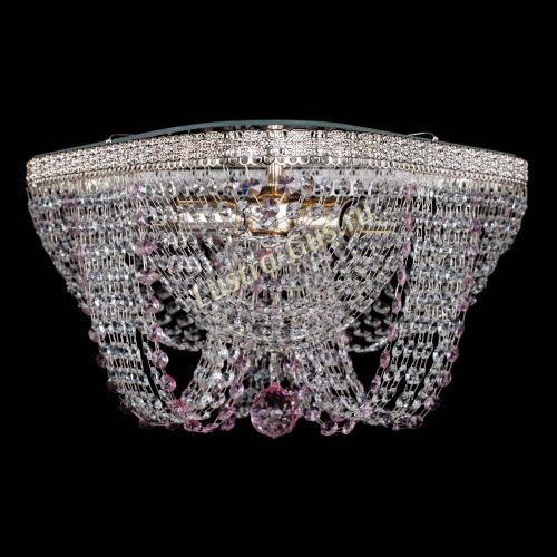 Люстра Верона Токката №5 розовая в Саратове Гусь Хрустальный