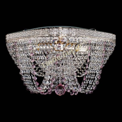 Люстра Верона Токката №5 розовая в Саратове Гусь Хрустальный