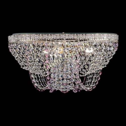 Люстра Верона Токката №5 розовая в Саратове Гусь Хрустальный