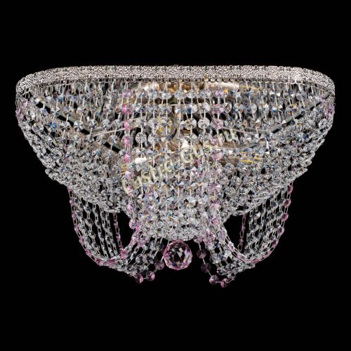 Люстра Верона Токката №5 розовая в Саратове Гусь Хрустальный