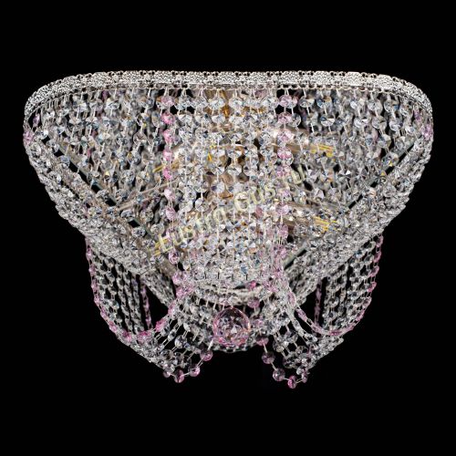 Люстра Верона Токката №5 розовая в Саратове Гусь Хрустальный